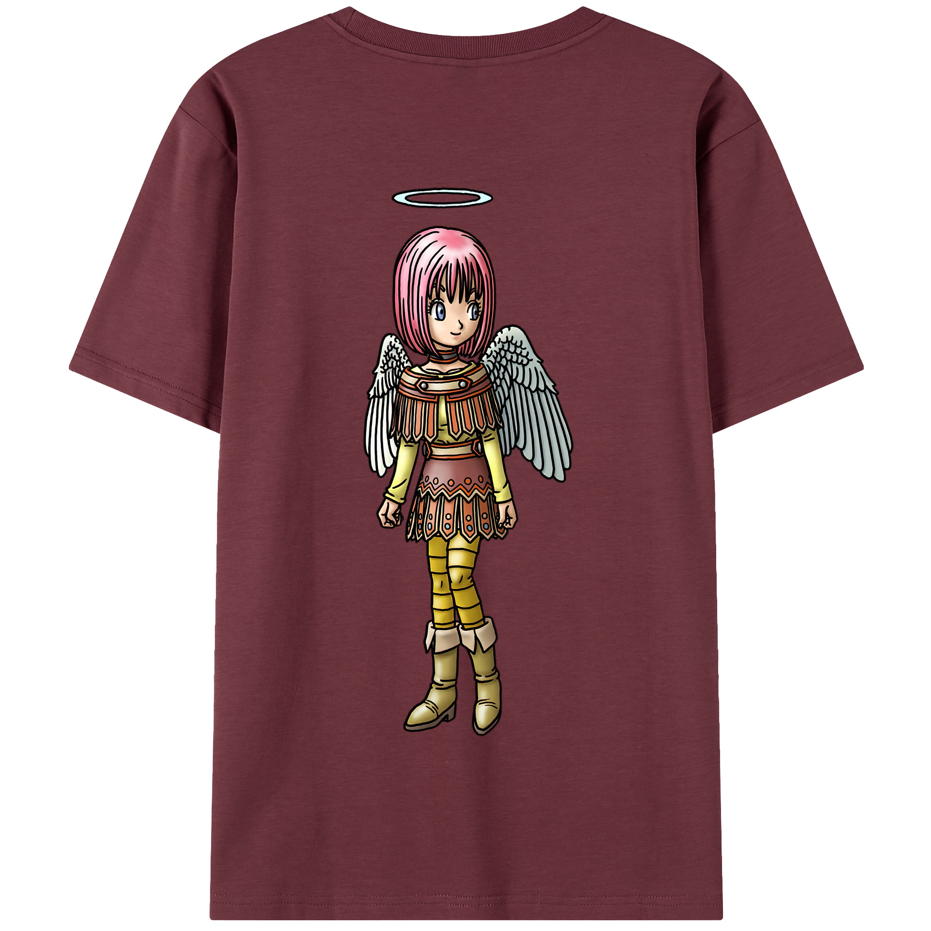 （画像用） ドラゴンクエスト Doragon Kuesuto Dragon Quest 綿100％半袖Tシャツ（背面プリント）